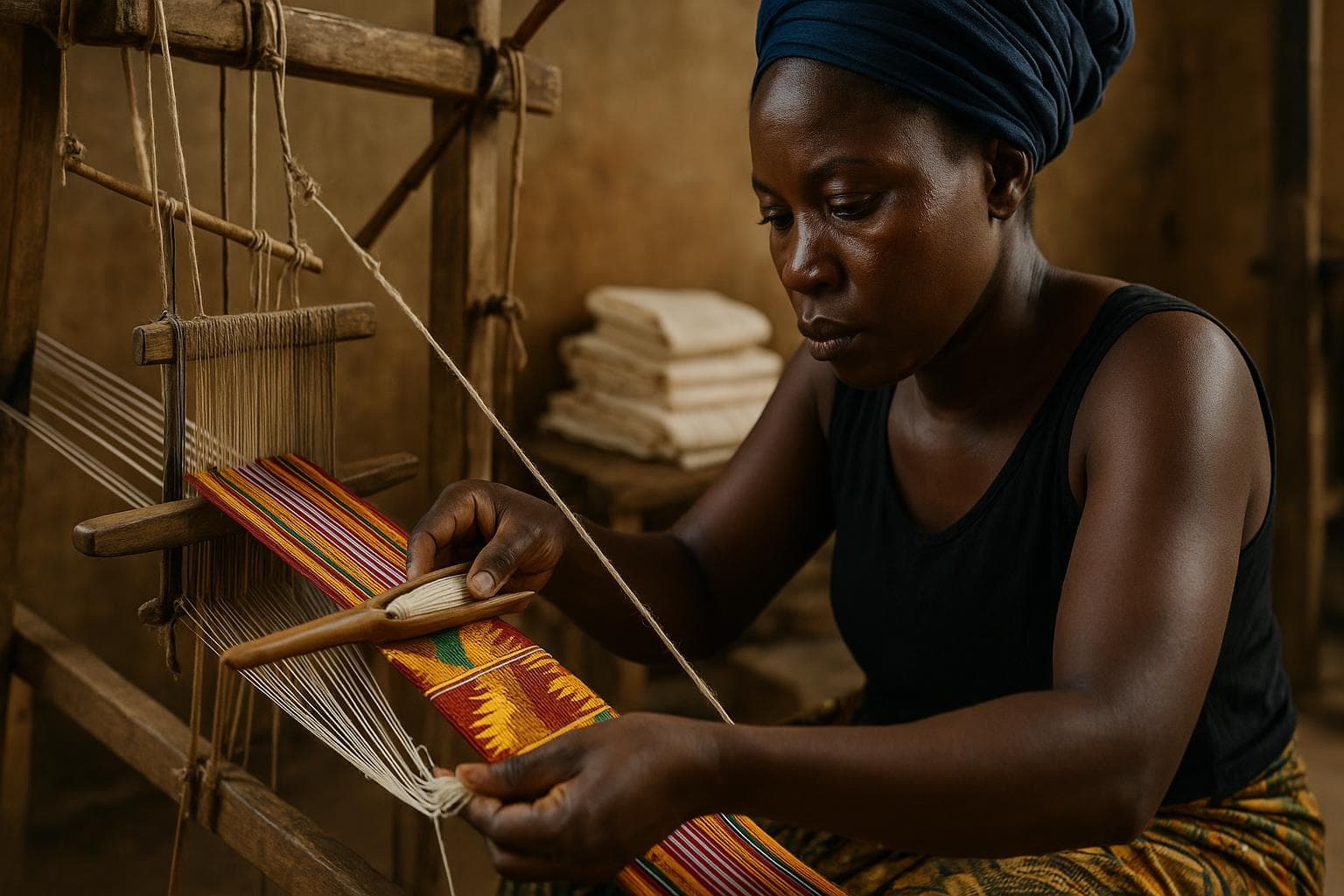Weaving (Kente, Smock) — Process & Technique — photo 3