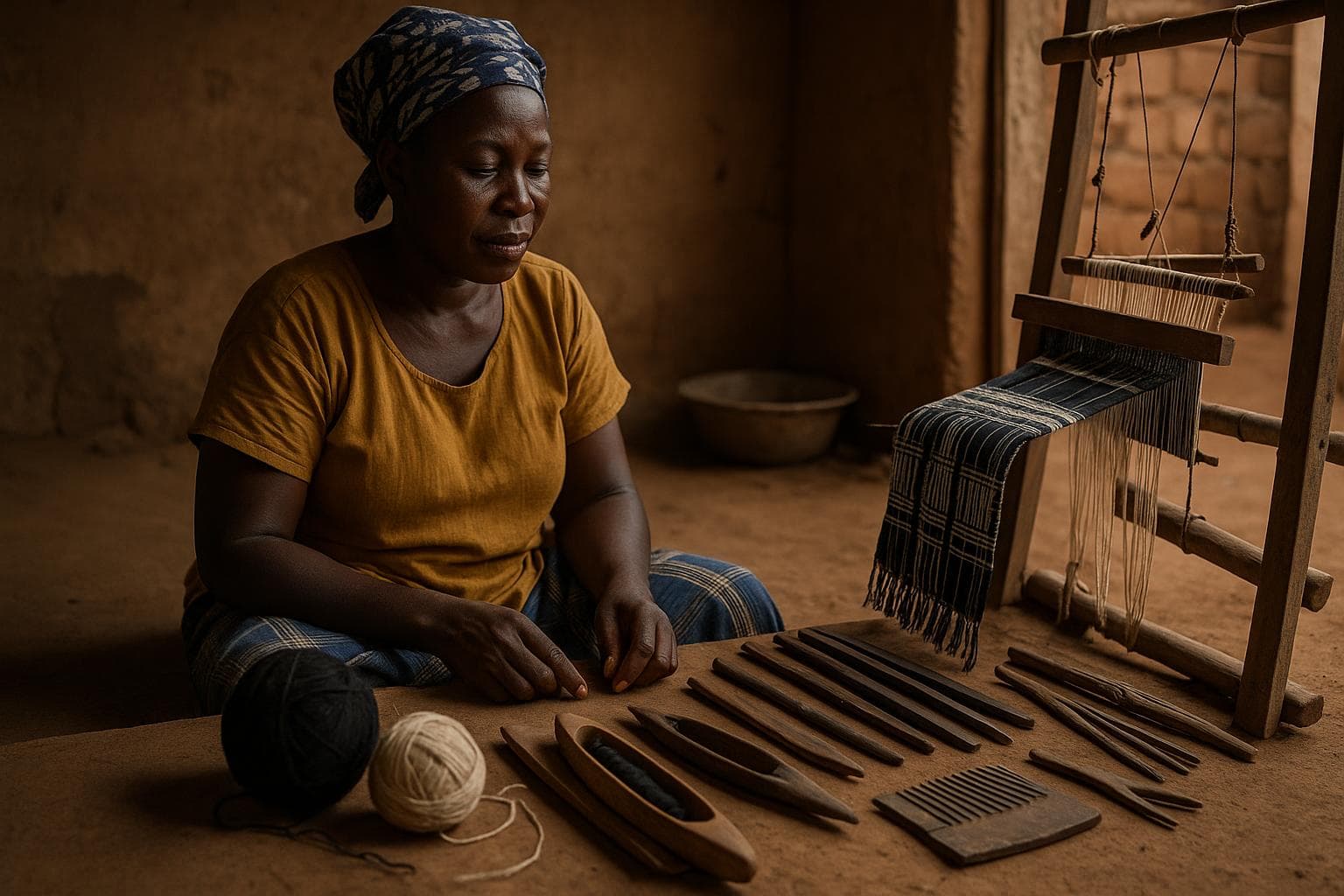 Weaving (Kente, Smock) — Materials & Tools — photo 2