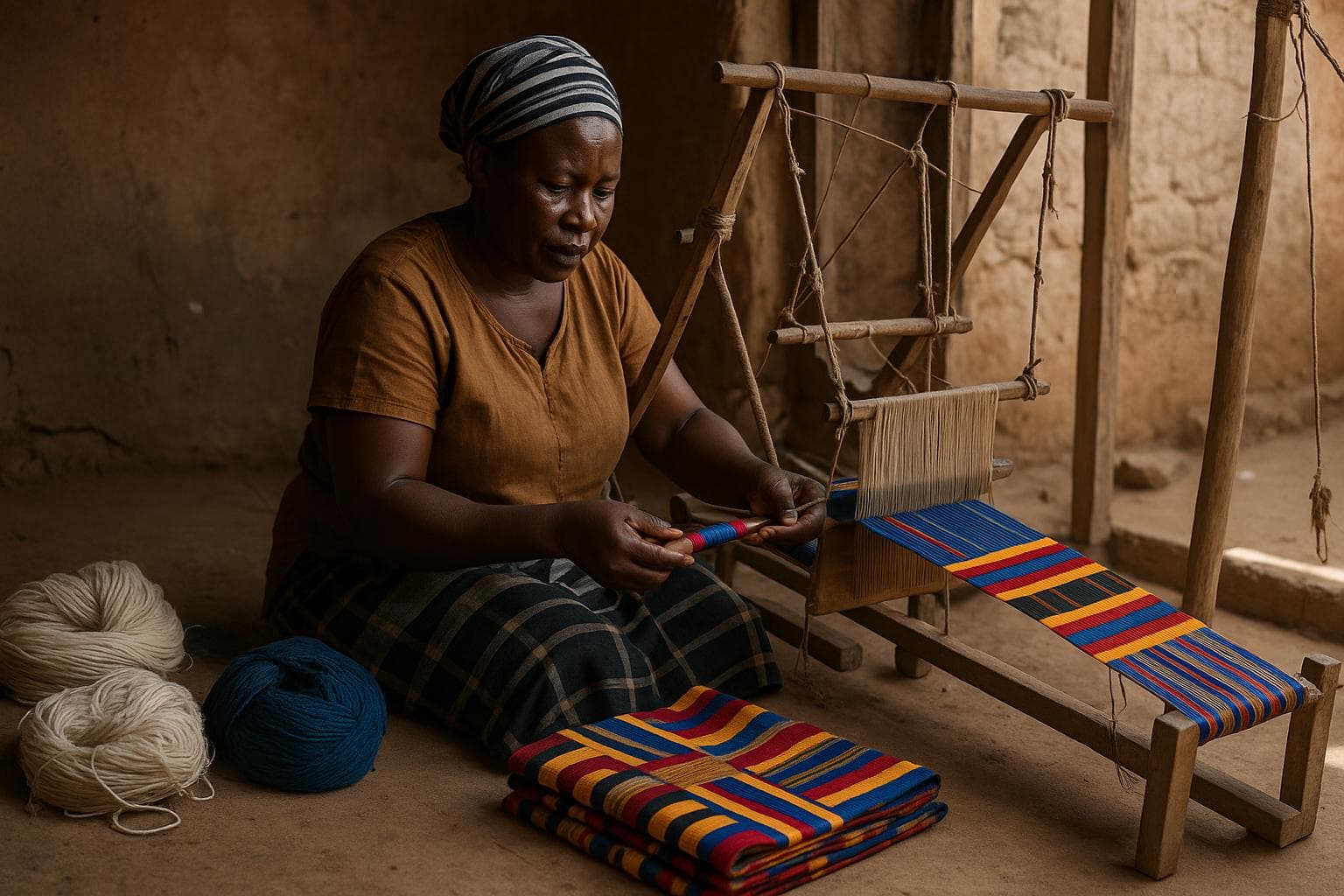 Weaving (Kente, Smock) — Materials & Tools — photo 4