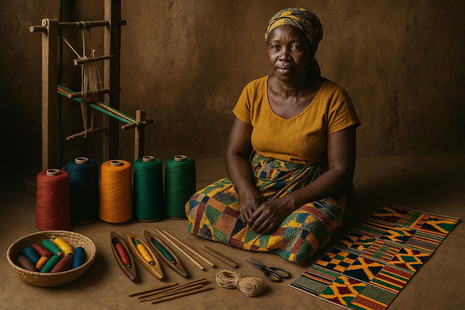 Weaving (Kente, Smock) — Materials & Tools — photo 5